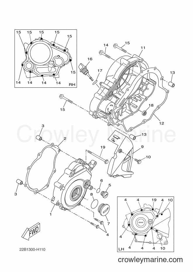 2009 Dirt Bike WR125X - WR125X (22B2) [060] - CRANKCASE COVER 1