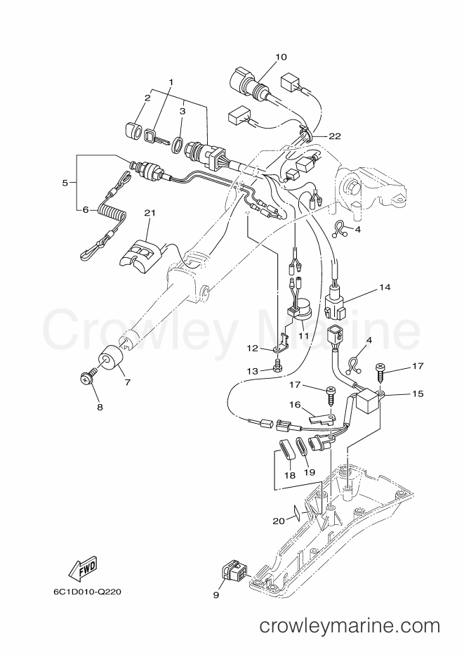 Yamaha Motors F60FETX (6C5E) [180] - STEERING 2