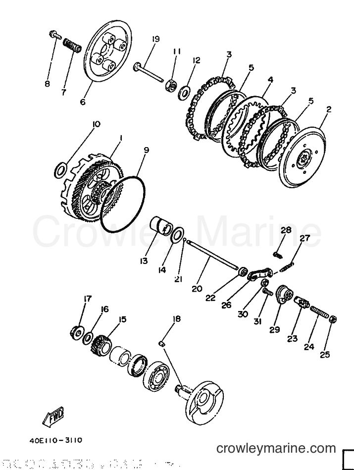 Yamaha Motors YSR50 (3FD7) [010] - CLUTCH