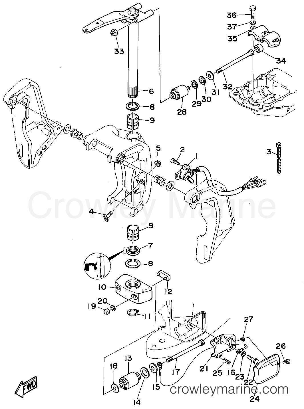 Yamaha Motors L130TXRT - BRACKET 2