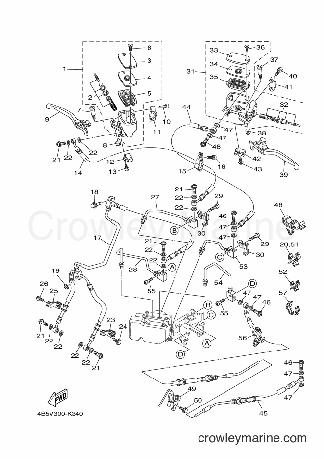 Yamaha Motors XP500A (4B5V) [010] - FRONT MASTER CYLINDER