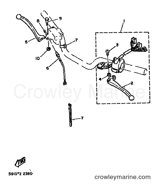 1982 Street Bike RD80 - RD80 (12G) [999] - HANDLE SWITCH & LEVER
