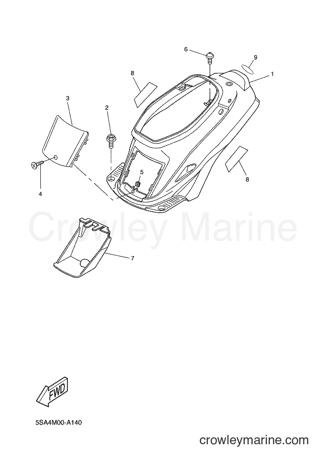 2002 Scooter CW50L - CW50L (5SA4) [020] - SIDE COVER