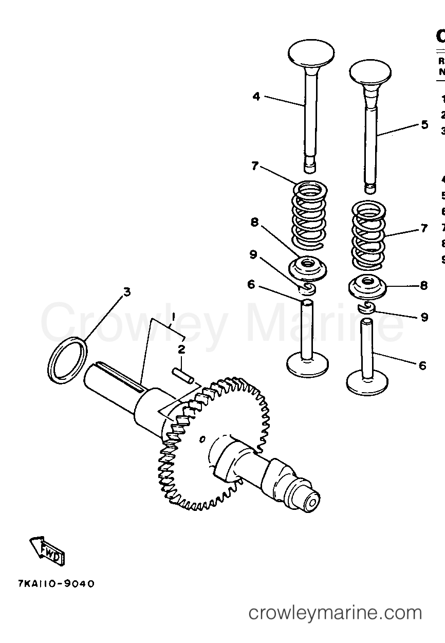 Yamaha Motors YS624TA - CAMSHAFT - VALVE