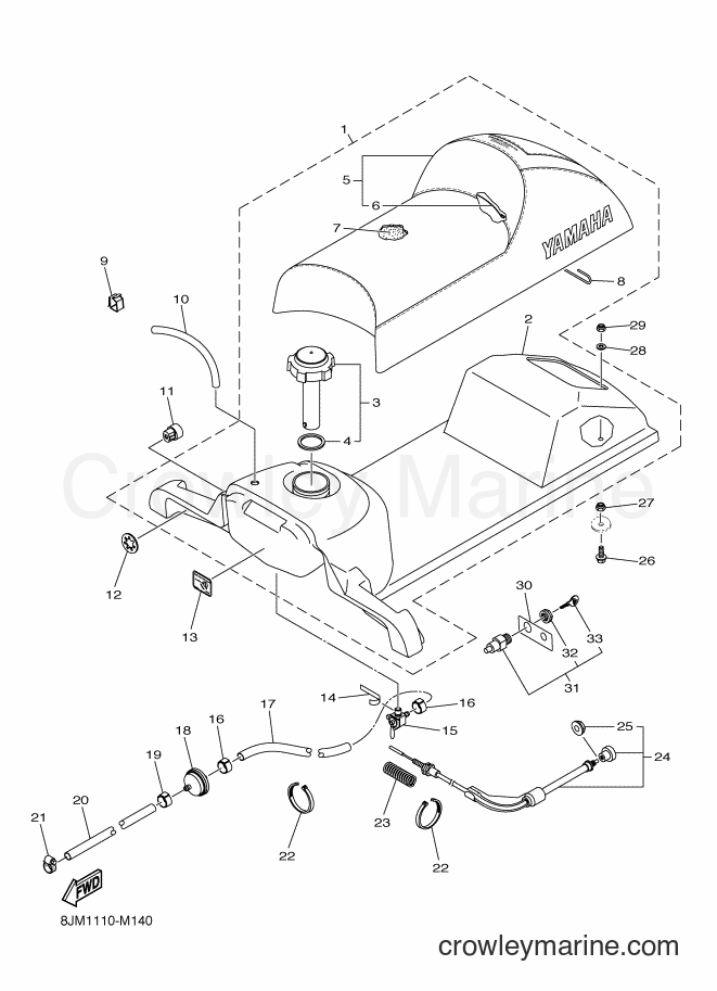 2014 Snowmobile SRX120 - SRX120 (8JM2) [010] - SEAT