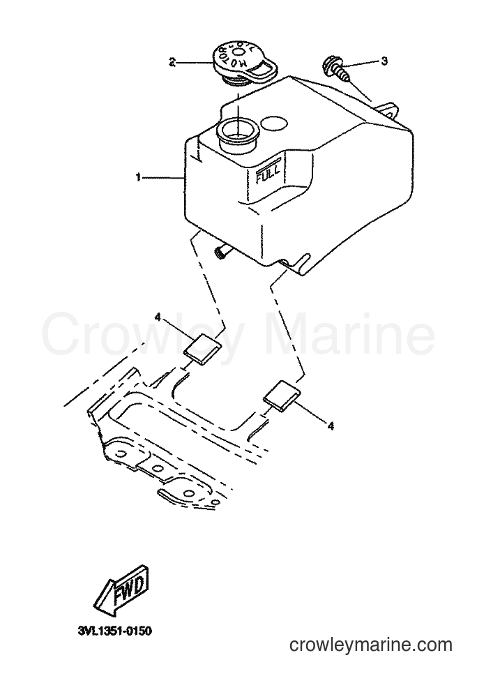 2000 Scooter CW50 - CW50 (5MN1) [030] - OIL TANK