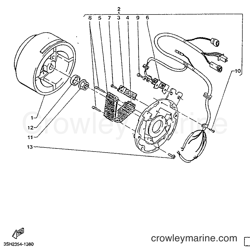 1992 Dirt Bike TDR125 - TDR125 (3XE2) [999] - GENERATOR