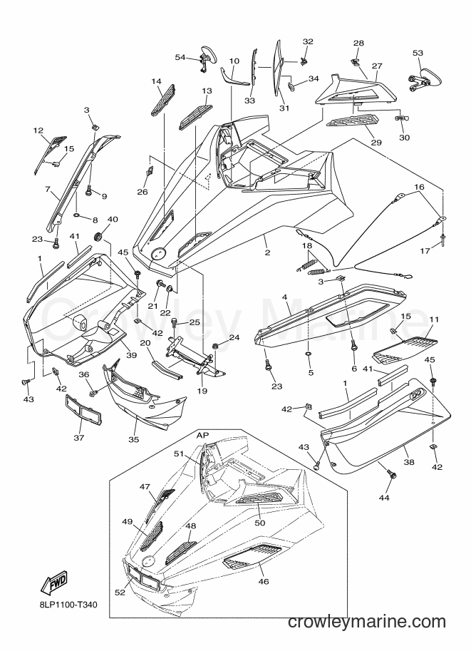 2018 Snowmobile VK10G - VK10G (8LP1) [020] - SHROUD