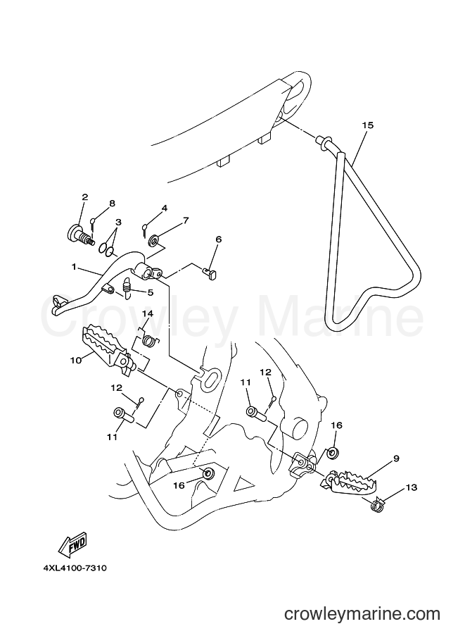 2000 Dirt Bike YZ250 - YZ250 (5HC2) [030] - STAND & FOOTREST