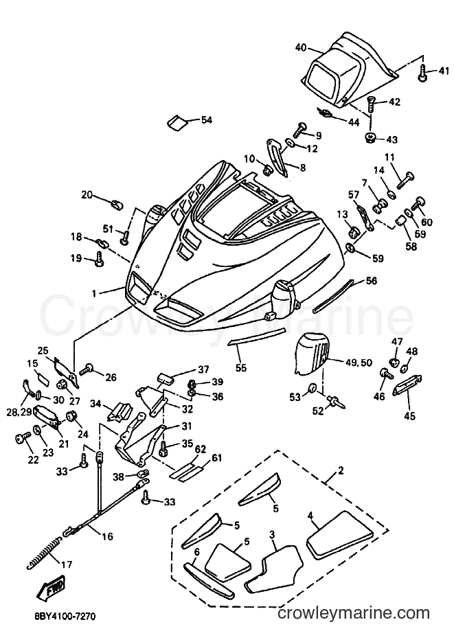 2000 Snowmobile ET410TR - ET410TR (8BY7) [020] - SHROUD