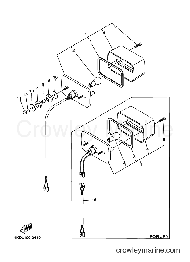 2000 ATV YFB250FW - YFB250FW (4KDM) [020] - TAILLIGHT