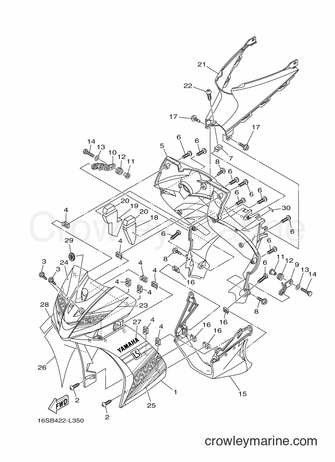 Yamaha Motors T115LE (16SC) [010] - LEG SHIELD
