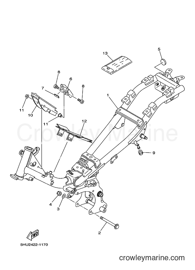 Yamaha Motors T105SE (5HU2) [010] - FRAME