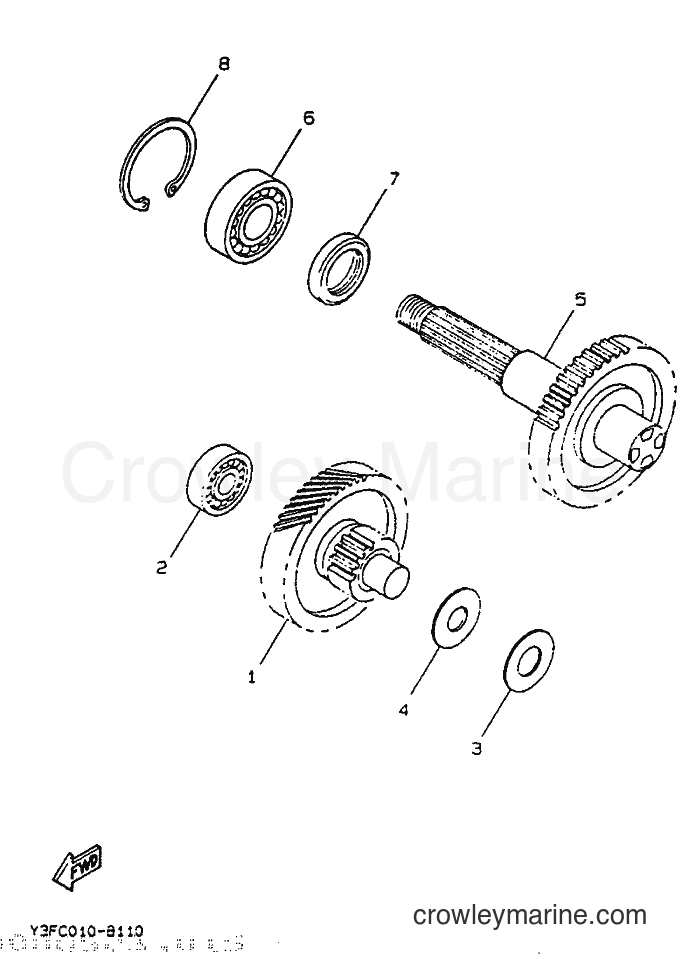 1992 Scooter CW50 - CW50 (4BX2) [999] - TRANSMISSION