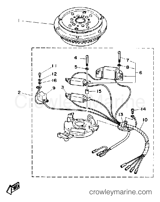 Yamaha Motors FT9.9ELD - CDI MAGNETO (FT9.9E)