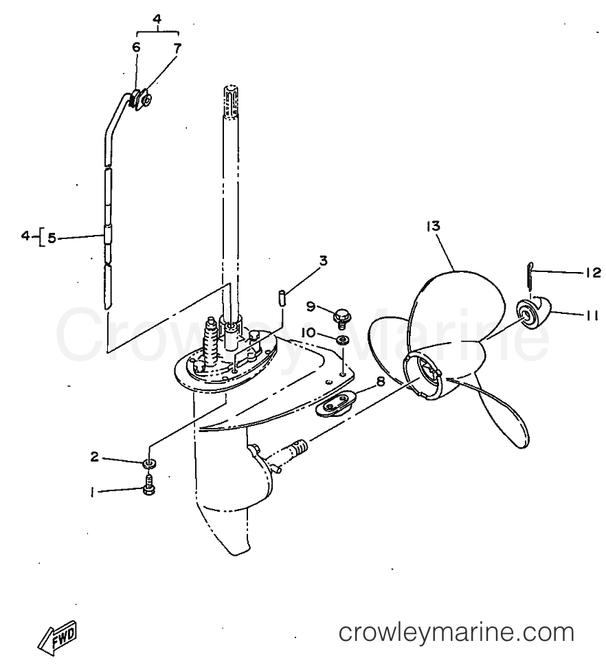 Yamaha Motors E8D (677) [03B] - LOWER CASING & DRIVE