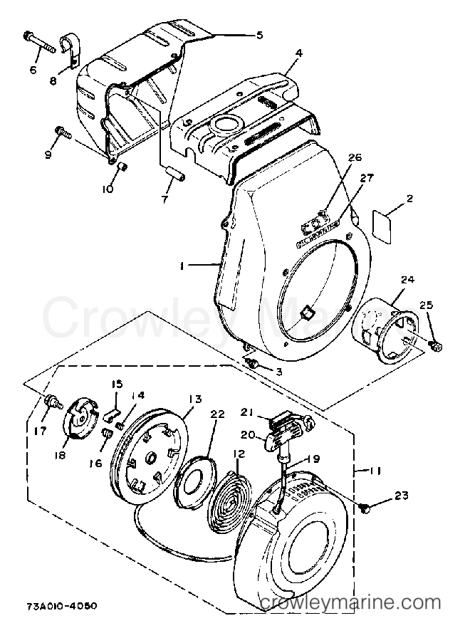 Yamaha Motors EF4000DVE - AIR SHROUD STARTER