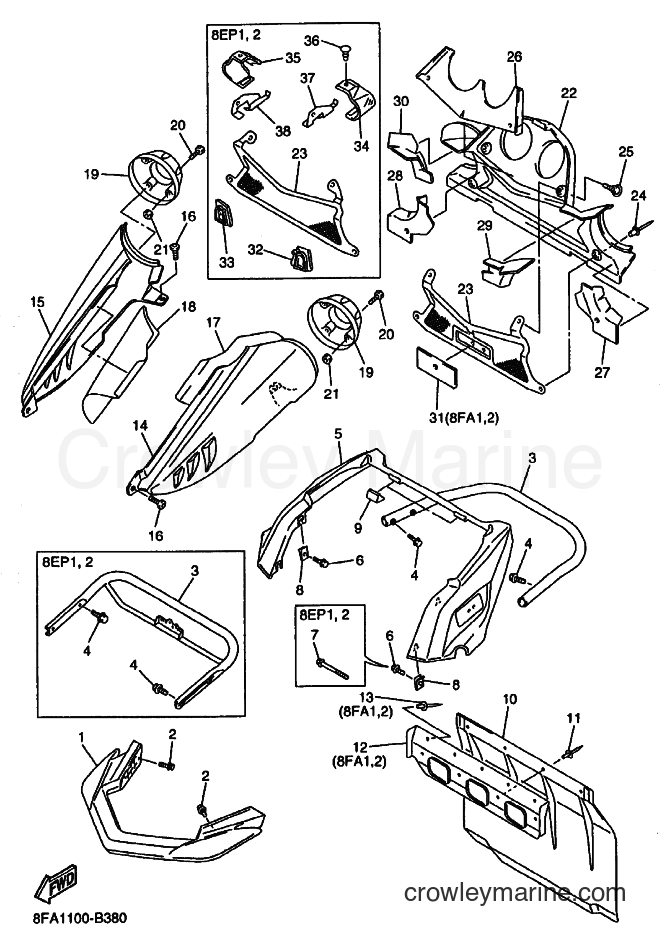 Yamaha Motors RX10M (8EP2) [010] - BUMPER