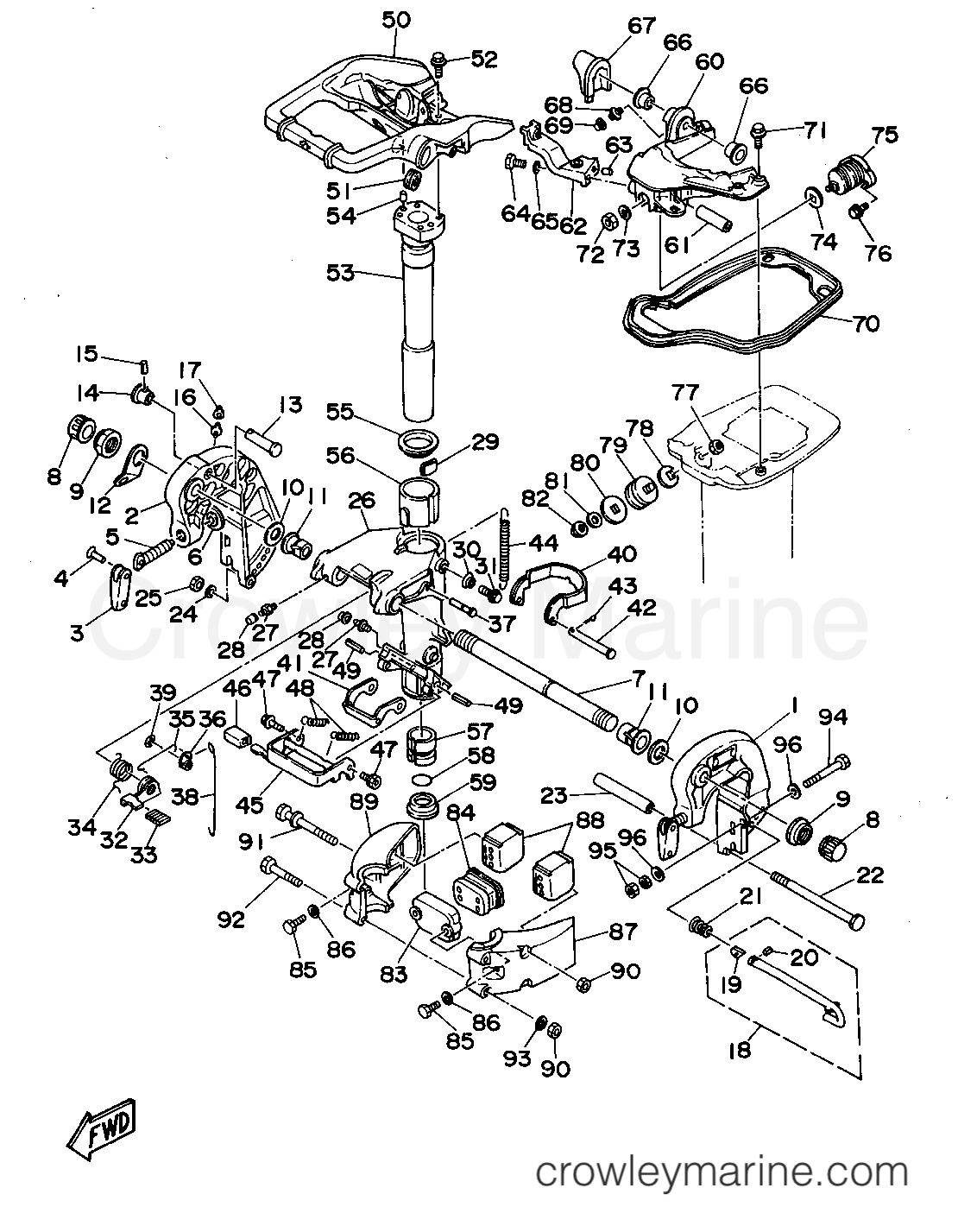 Yamaha Motors C30ELRT - BRACKET 1