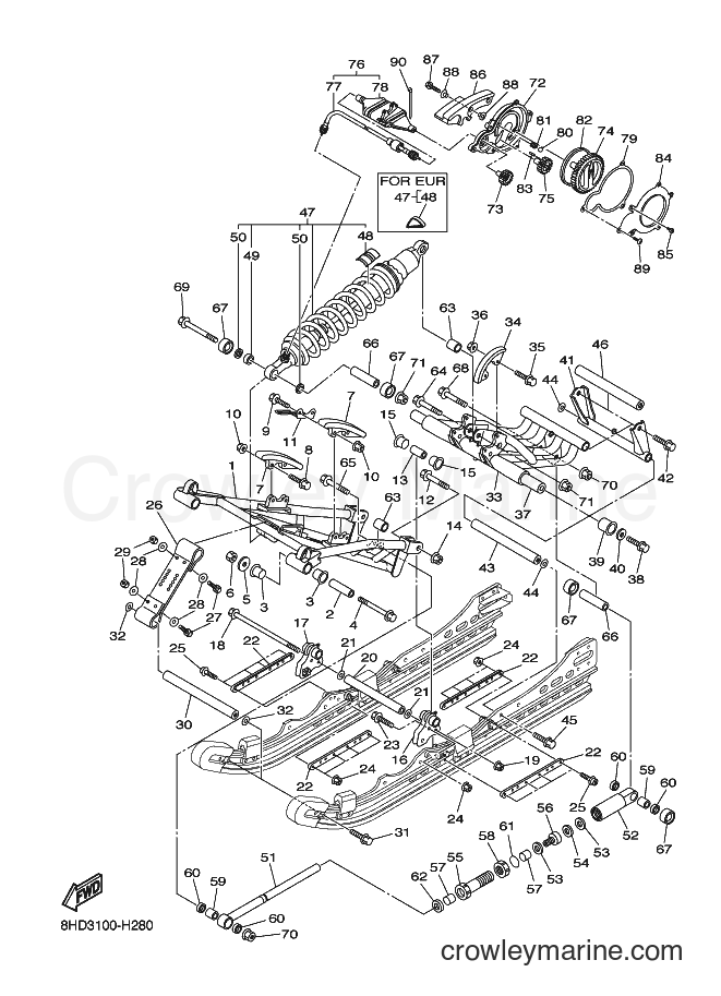 2009 Snowmobile RS10ST - RS10ST (8HD3) [020] - TRACK SUSPENSION 2
