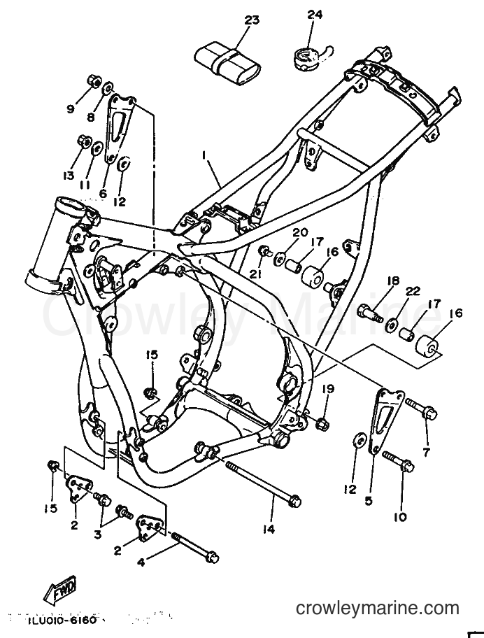 Yamaha Motors YZ250 (1LU) [999] - FRAME