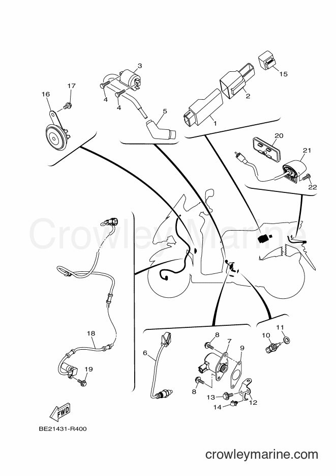 Yamaha Motors MWS150-C (BE21) [010] - ELECTRICAL 2