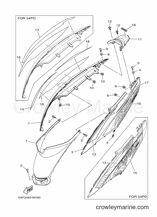 2013 Scooter AL115FC - AL115FC (54PC) [010] - SIDE COVER