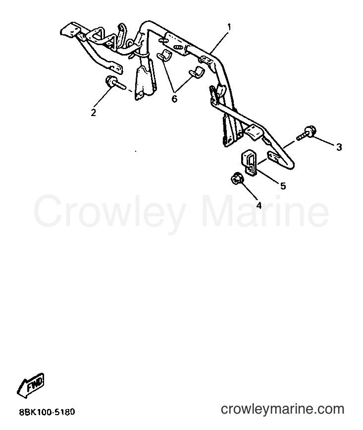 1995 Snowmobile VT480TF - VT480TF (88K5) [010] - STEERING GATE