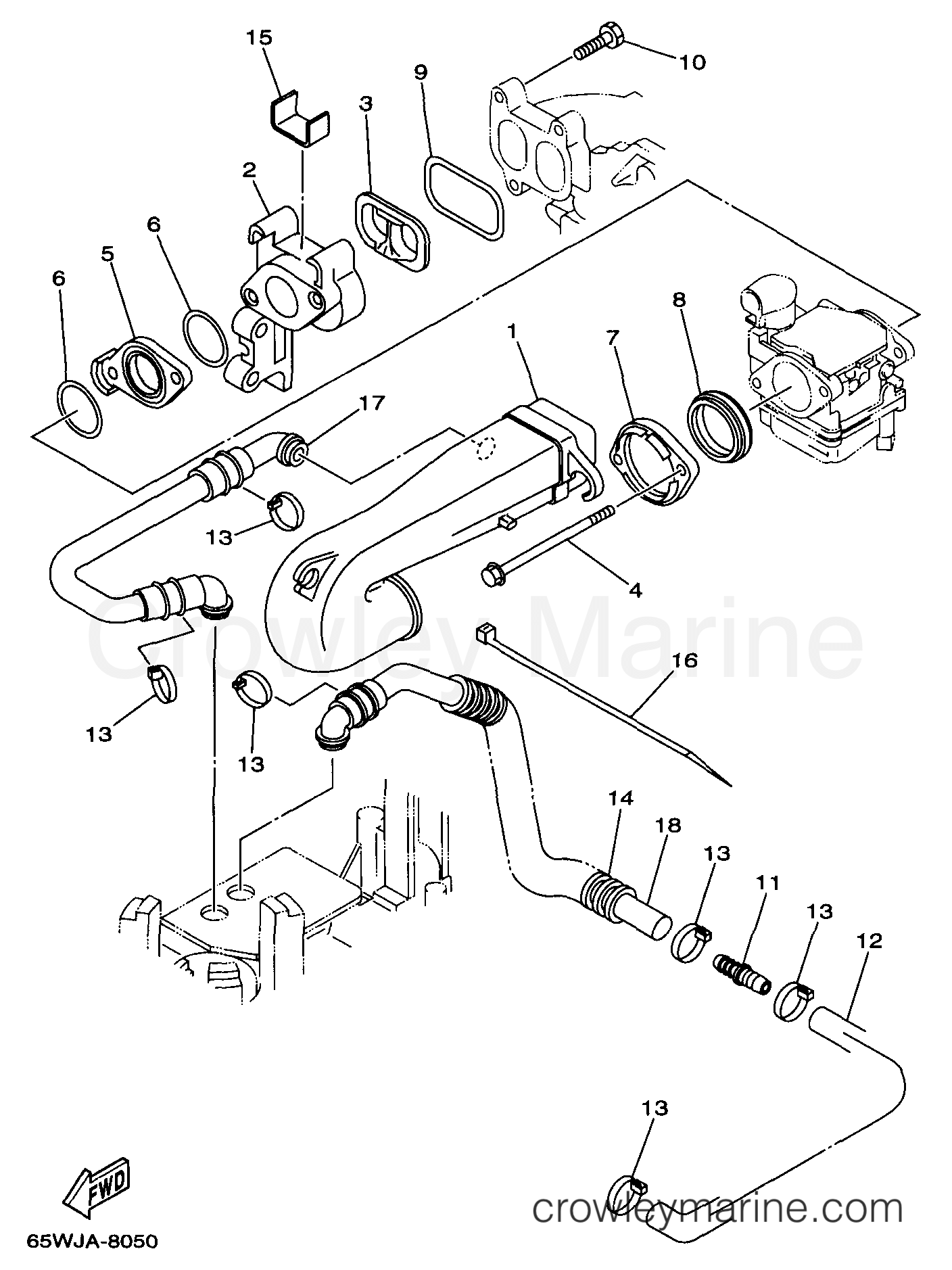 Yamaha Motors F25TLRW - INTAKE