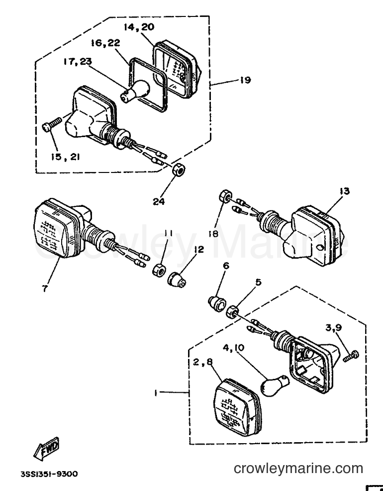 1989 Dirt Bike DT125MX - DT125MX (3SS1) [999] - FLASHER LIGHT
