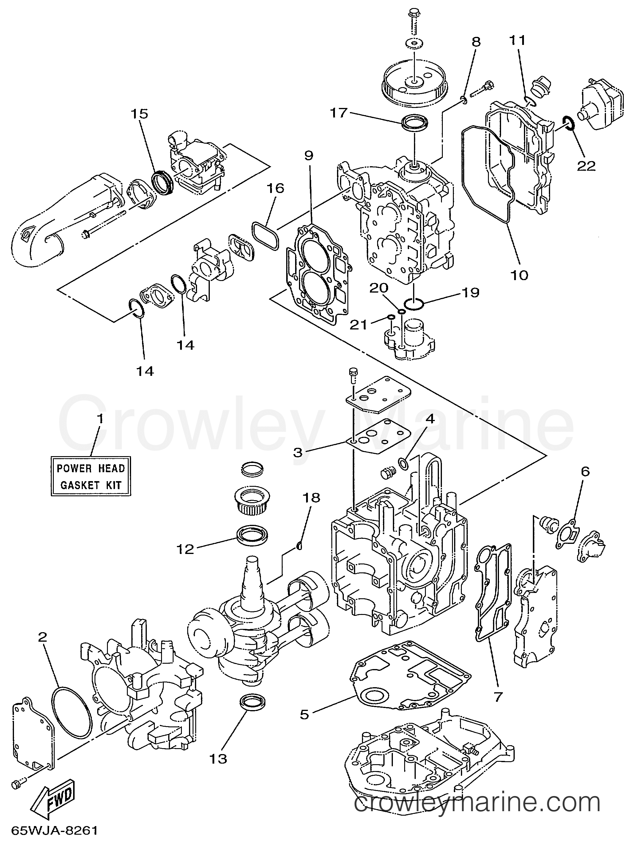 Yamaha Motors F25ESHX - REPAIR KIT 1
