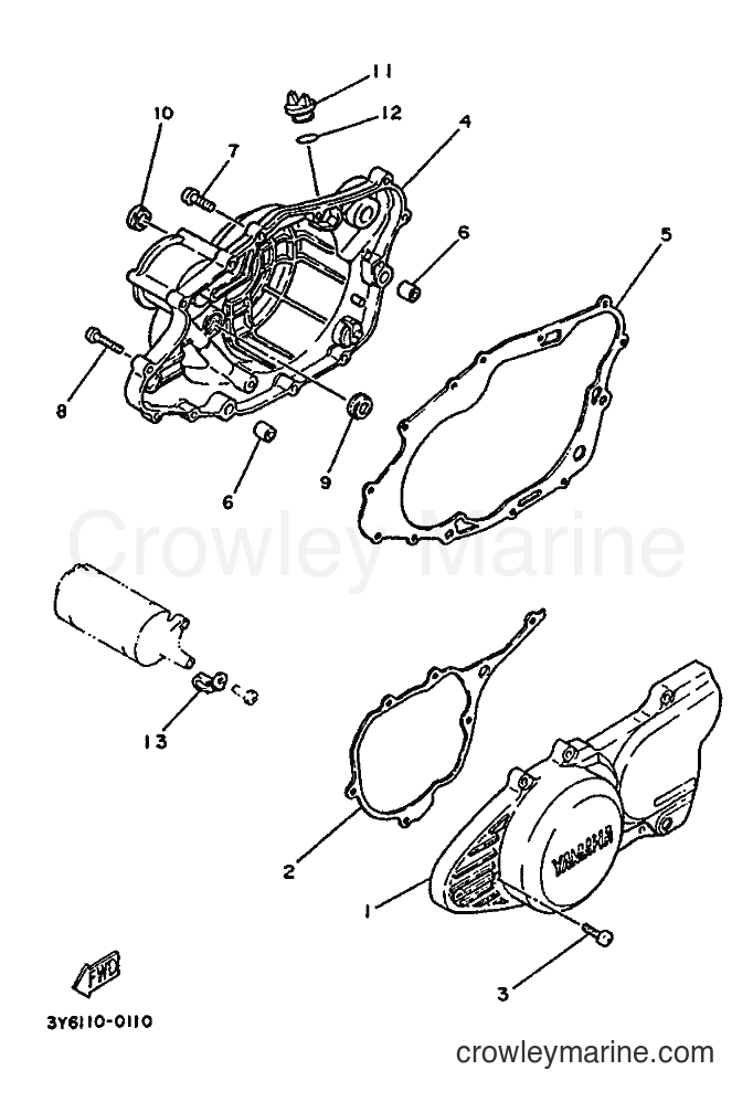 Yamaha Motors SR250SP (3TH2) [999] - CRANKCASE COVER 1
