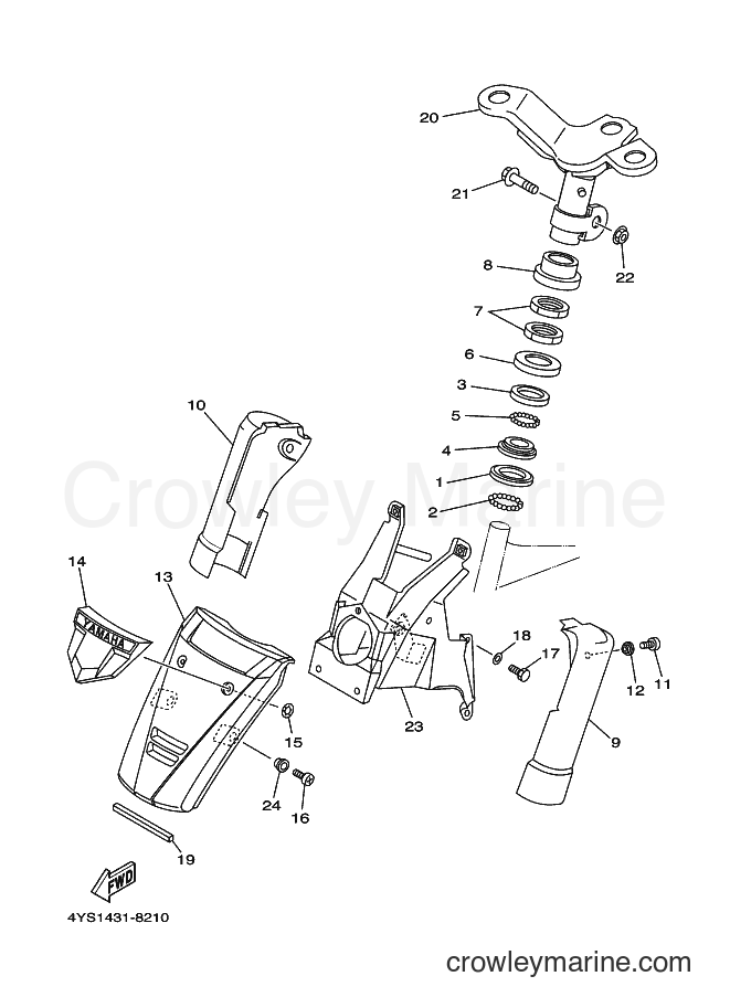 Yamaha Motors T105 (4YS2) [010] - STEERING