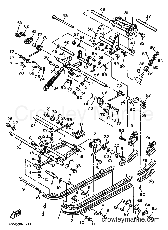 1987 Snowmobile ET340PL - ET340PL (83F) [999] - TRACK SUSPENSION 2
