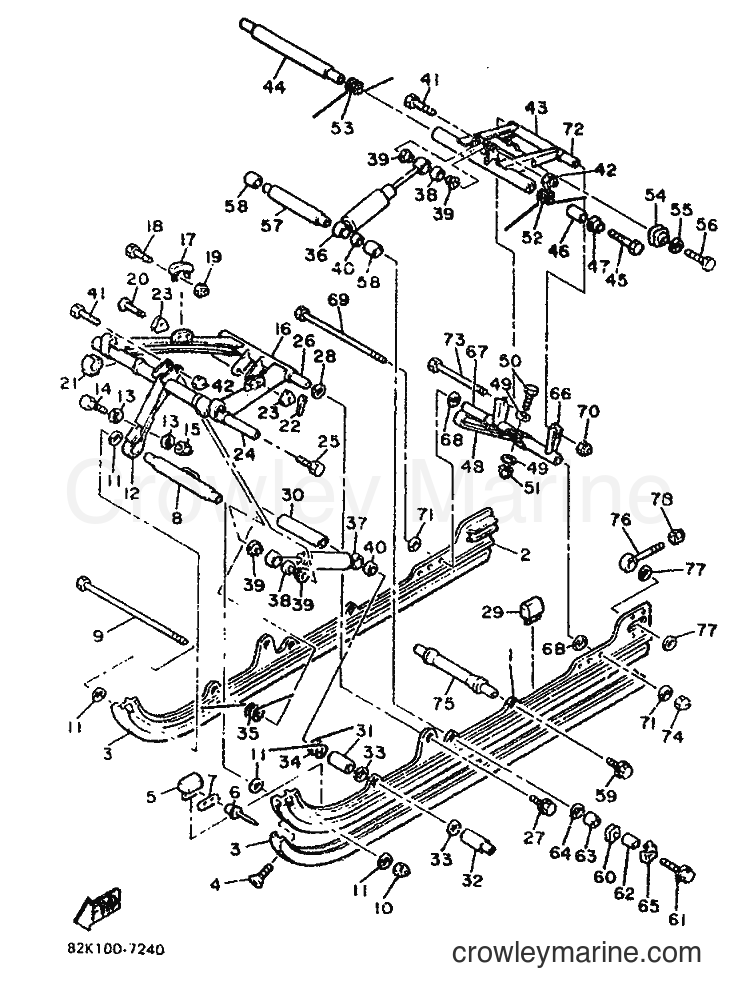 1987 Snowmobile PZ480L - PZ480L (83K) [999] - TRACK SUSPENSION 2