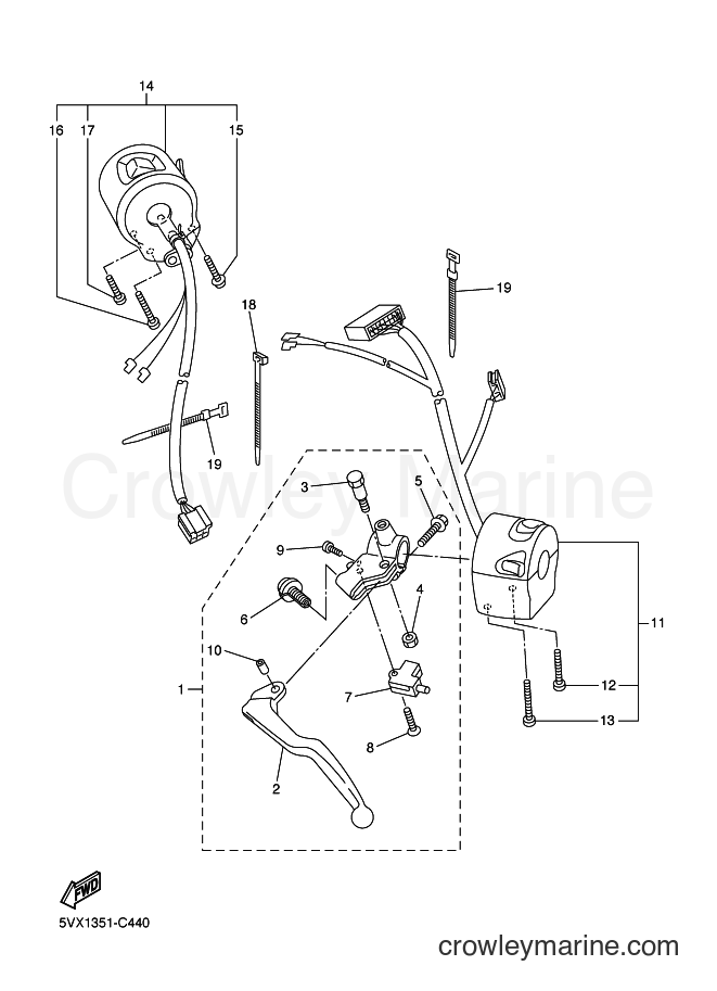 2004 Street Bike FZ6-S - FZ6-S (5VX1) [080] - HANDLE SWITCH & LEVER