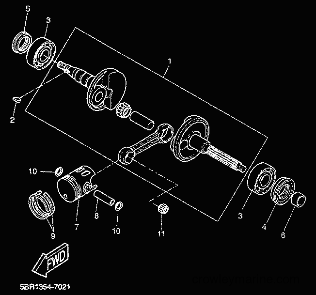 2000 Scooter YQ50L - YQ50L (5HEV) [010] - CRANKSHAFT & PISTON
