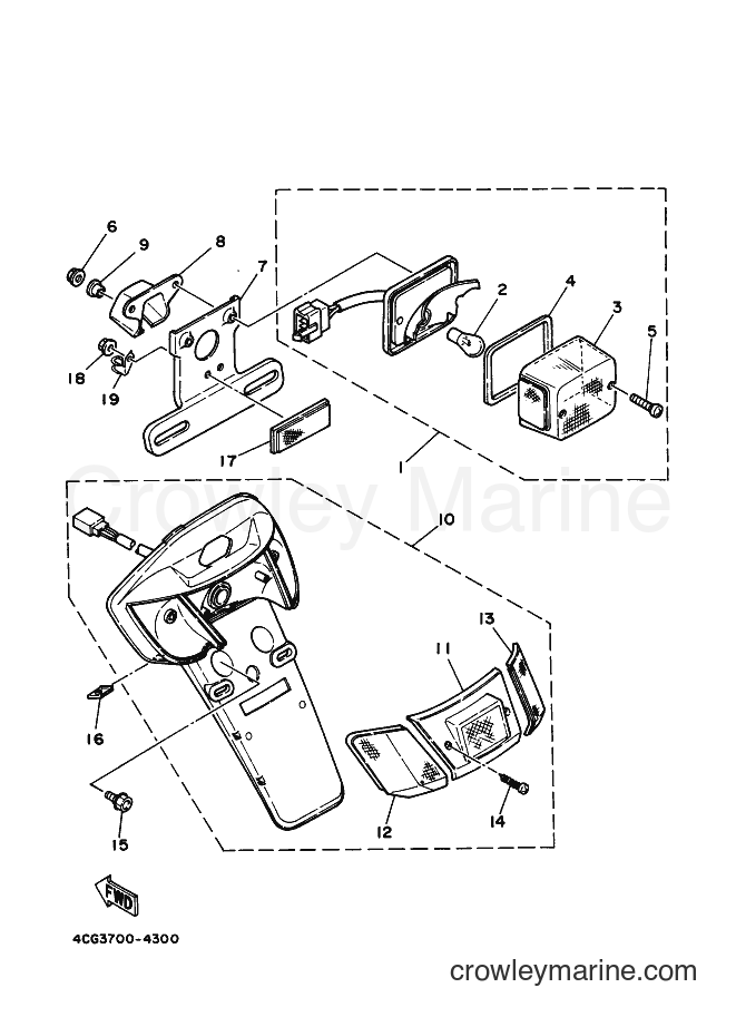 1995 Scooter CY50 - CY50 (3SA6) [010] - TAILLIGHT