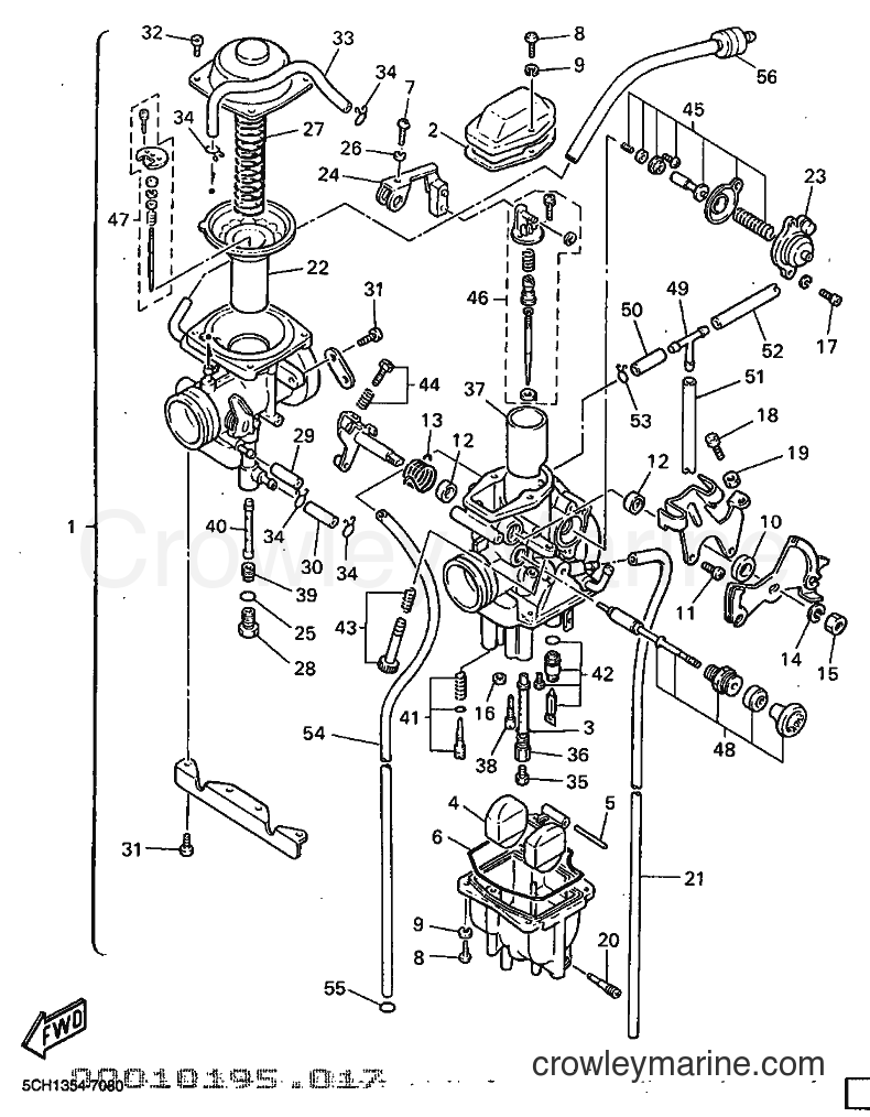 2004 Dirt Bike TT600RE - TT600RE (5CH5) [02A] - CARBURETOR