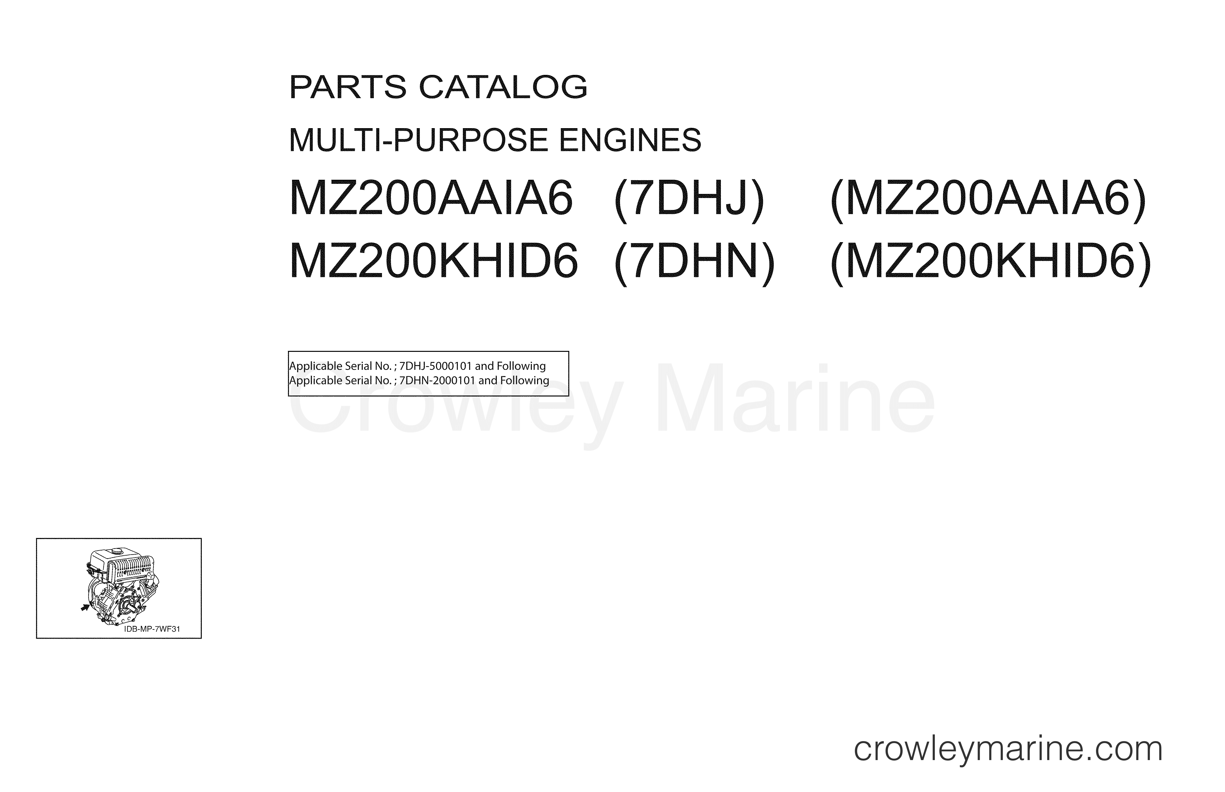 2011 UTV 200 - MZ200AAIA6 - 1 TITLE PAGE