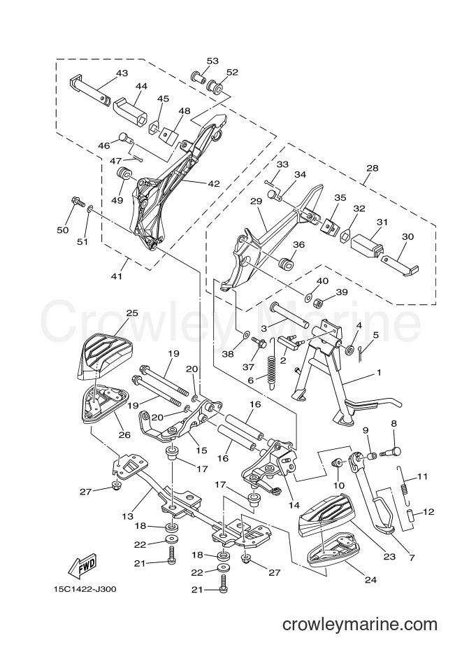 2010 Scooter TK115C - TK115C (15C2) [010] - STAND & FOOTREST