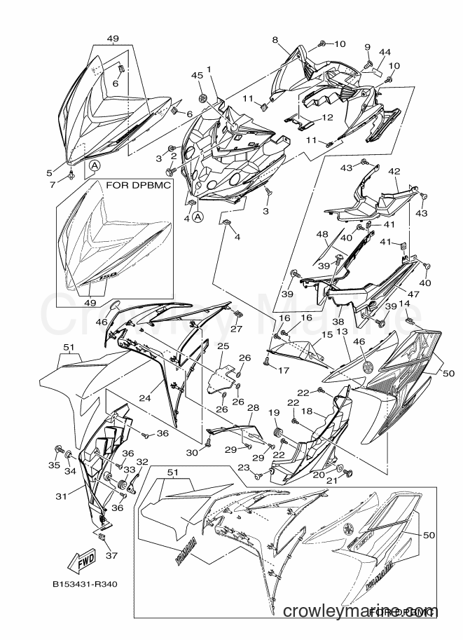 2016 Scooter T150 - T150 (B153) [010] - LEG SHIELD