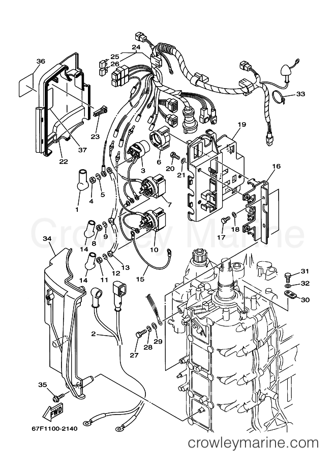 Yamaha Motors F90TRB (61P1) [110] - ELECTRICAL 2