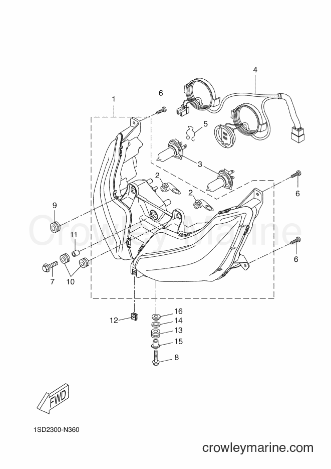 Yamaha Motors YP400RA (1SDC) [020] - HEADLIGHT