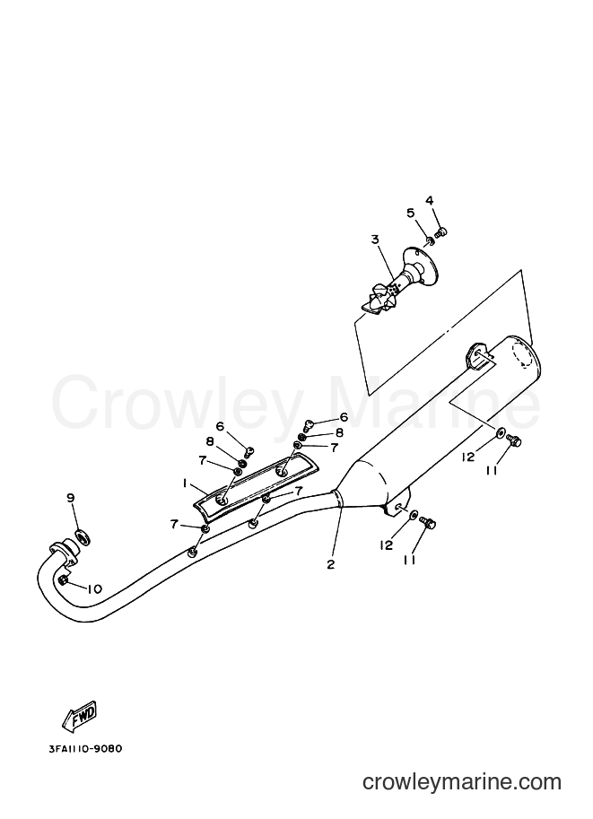 Yamaha Motors YFA1 (3FA8) [010] - EXHAUST