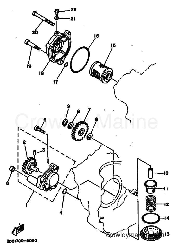 1990 Dirt Bike TT250 - TT250 (3DC2) [010] - OIL PUMP