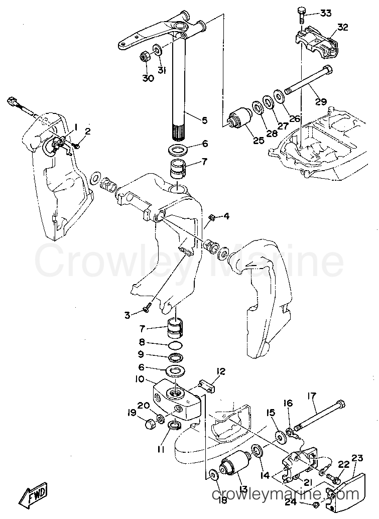 Yamaha Motors L250TXRT - BRACKET 2