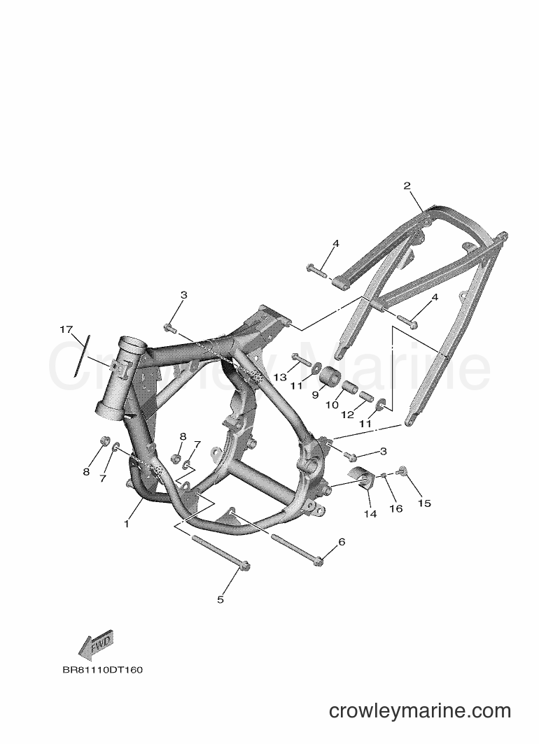 2018 Dirt Bike YZ65 - YZ65 (BR83) [010] - FRAME