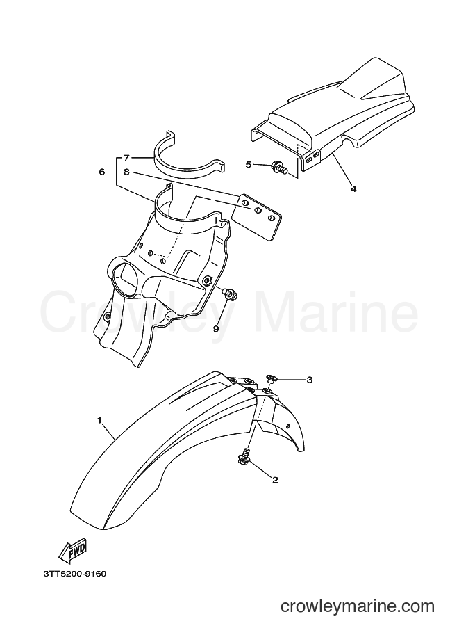 2008 Dirt Bike DT125 - DT125 (3TTF) [010] - FENDER