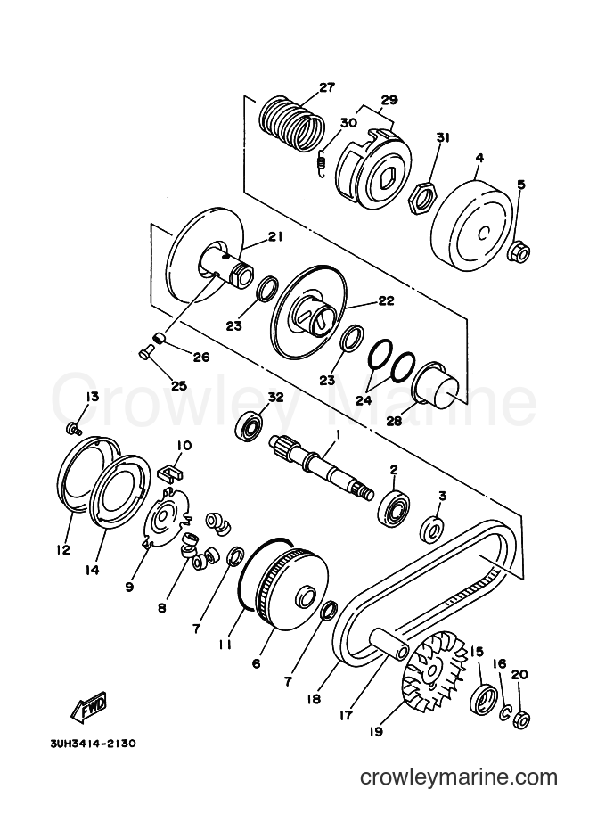 1992 Scooter XC150LC - XC150LC (3UH4) [999] - CLUTCH